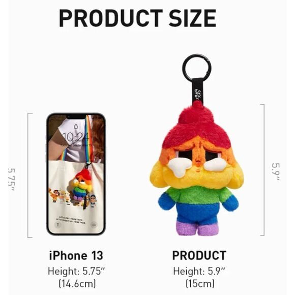 POP MART CRYBABY CHEER UP, BABY! SERIES-Plush Doll Pendant - Picture 7 of 9